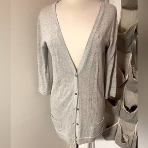 Lacoste light weight cardigan.